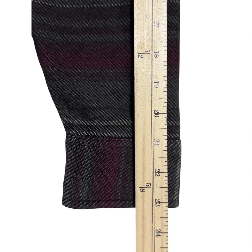 KUHL Disordr Brick Charcoal Mens M Heavyweight Flannel Shirt Jacket - Picture 6 of 10